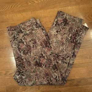 Gloria Vanderbilt Amanda Jeans patterned print, size 18W plus size, NWOT